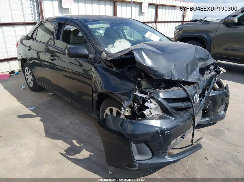 TOYOTA COROLLA 2013, VIN 5YFBU4EEXDP190300