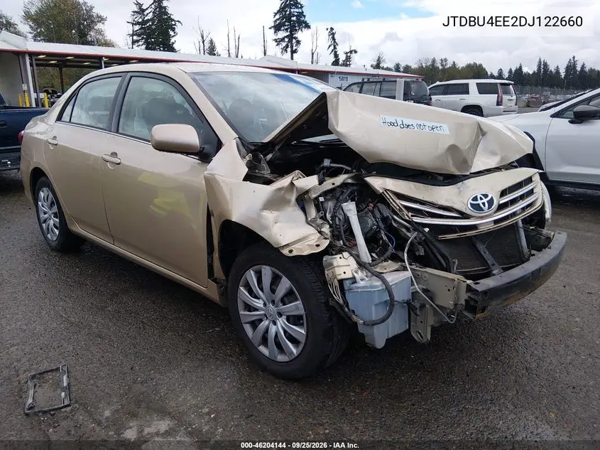 TOYOTA COROLLA 2013, VIN JTDBU4EE2DJ122660