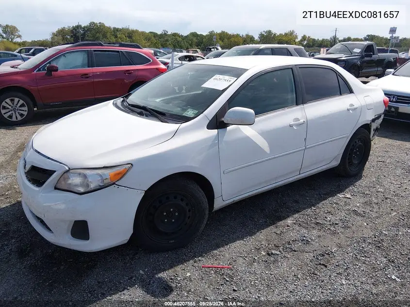 2013 TOYOTA COROLLA VIN 2T1BU4EEXDC081657 — фото 2