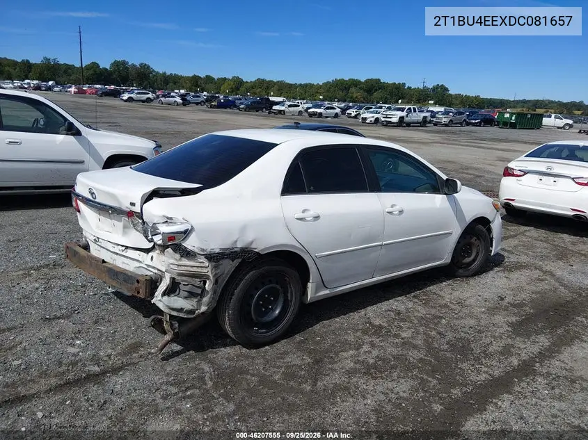 2013 TOYOTA COROLLA VIN 2T1BU4EEXDC081657 — фото 4