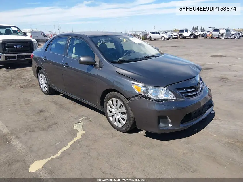 TOYOTA COROLLA 2013, VIN 5YFBU4EE9DP158874