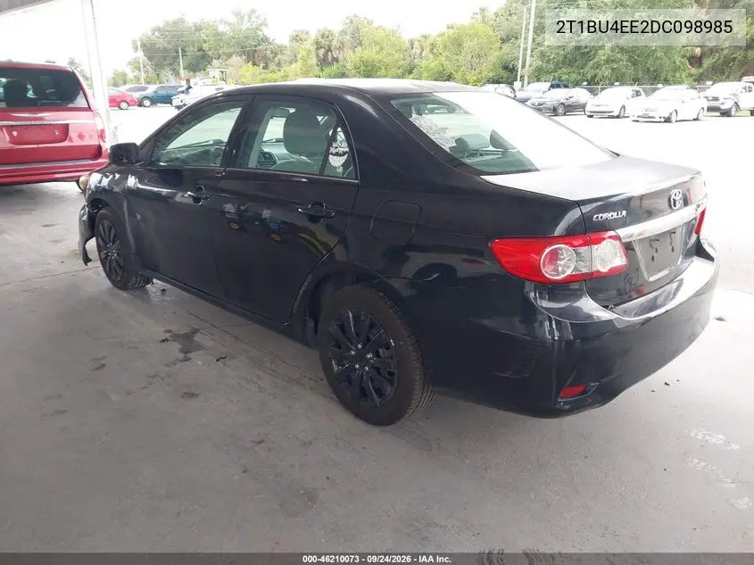2013 TOYOTA COROLLA VIN 2T1BU4EE2DC098985 — фото 3