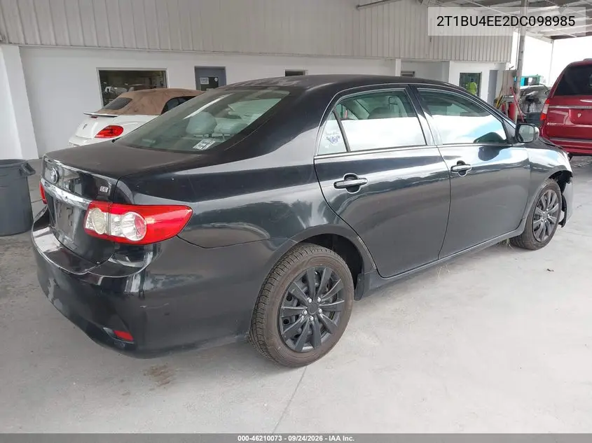 2013 TOYOTA COROLLA VIN 2T1BU4EE2DC098985 — фото 4