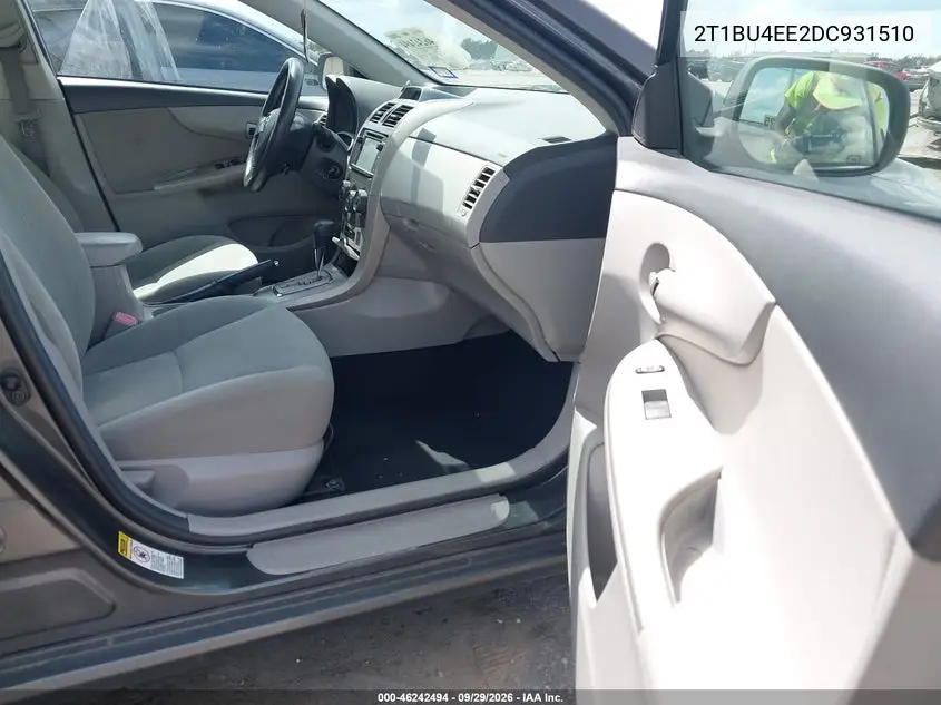 2013 TOYOTA COROLLA VIN 2T1BU4EE2DC931510 — фото 5