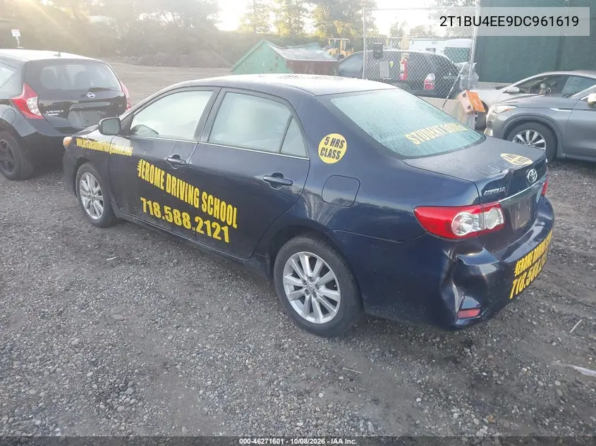 2013 TOYOTA COROLLA VIN 2T1BU4EE9DC961619 — фото 3