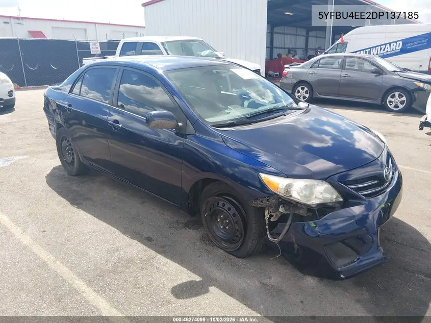 TOYOTA COROLLA 2013, VIN 5YFBU4EE2DP137185