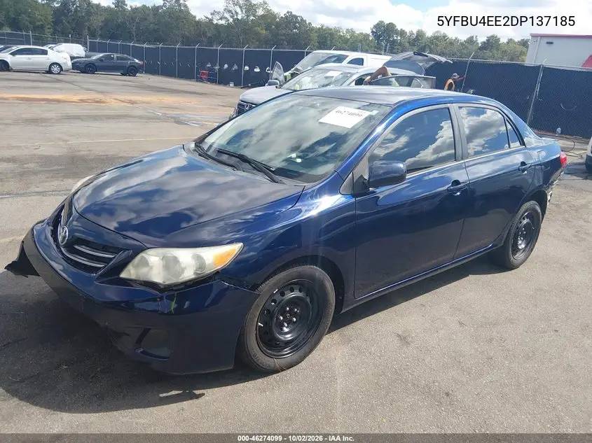 2013 TOYOTA COROLLA VIN 5YFBU4EE2DP137185 — фото 2