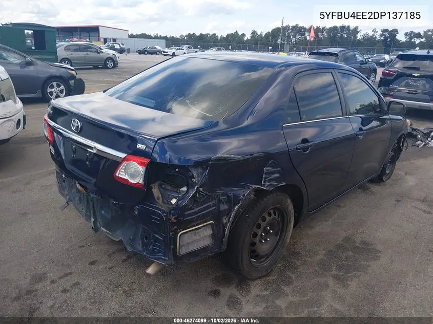 2013 TOYOTA COROLLA VIN 5YFBU4EE2DP137185 — фото 4