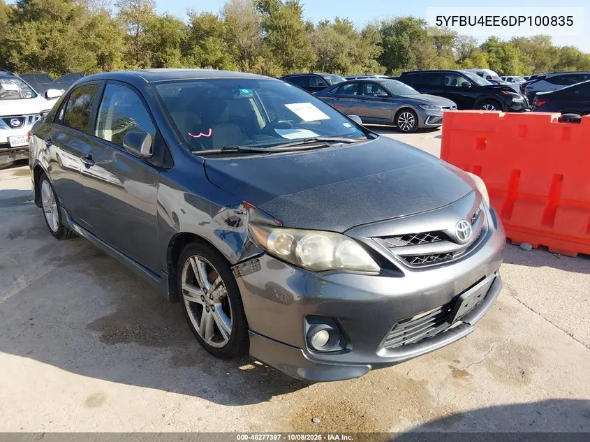 TOYOTA COROLLA 2013, VIN 5YFBU4EE6DP100835