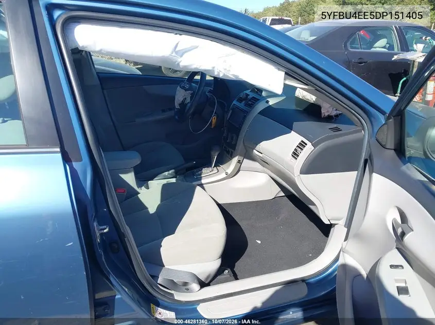 2013 TOYOTA COROLLA VIN 5YFBU4EE5DP151405 — фото 5