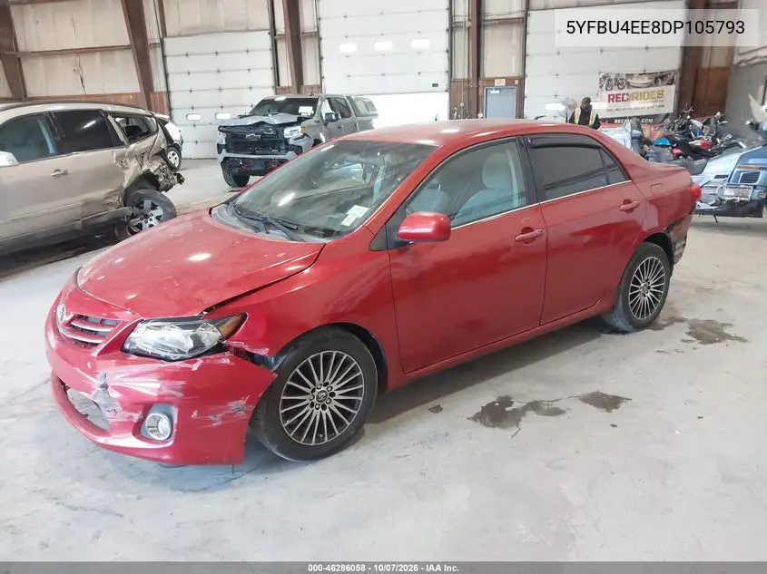 2013 TOYOTA COROLLA VIN 5YFBU4EE8DP105793 — фото 2