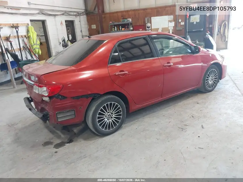 2013 TOYOTA COROLLA VIN 5YFBU4EE8DP105793 — фото 4