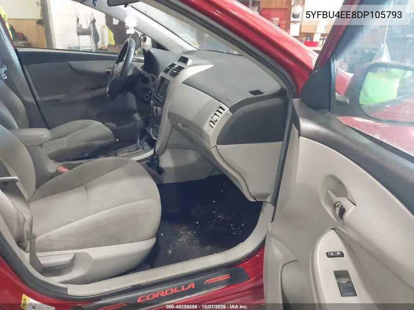 2013 TOYOTA COROLLA VIN 5YFBU4EE8DP105793 — фото 5