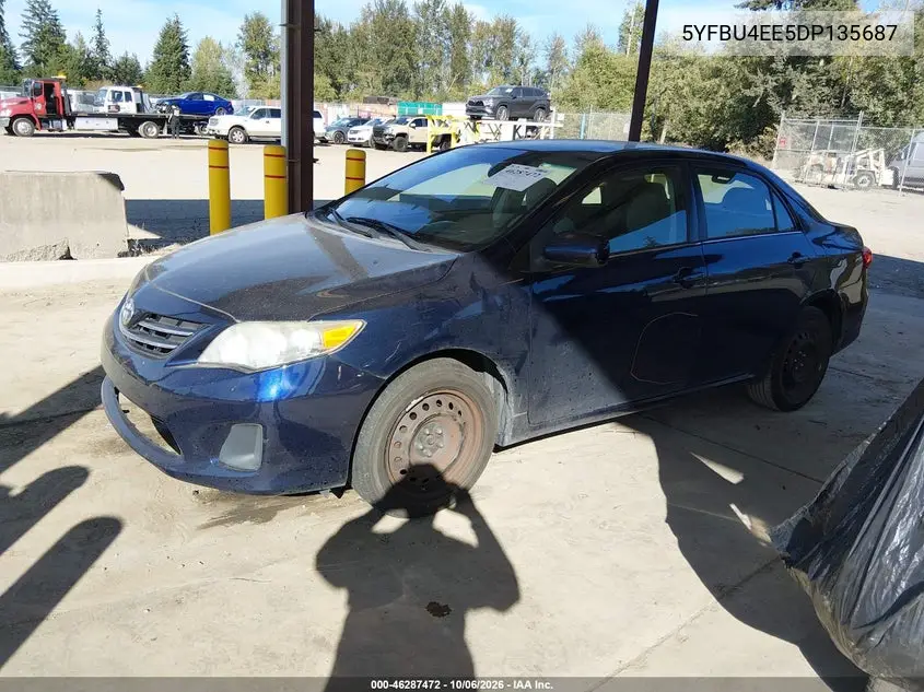 2013 TOYOTA COROLLA VIN 5YFBU4EE5DP135687 — фото 2