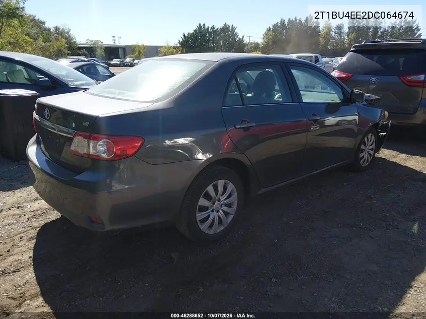 2013 TOYOTA COROLLA VIN 2T1BU4EE2DC064674 — фото 4