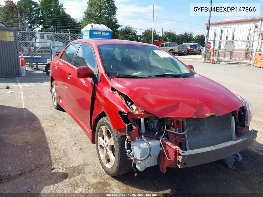 TOYOTA COROLLA 2013, VIN 5YFBU4EEXDP147866