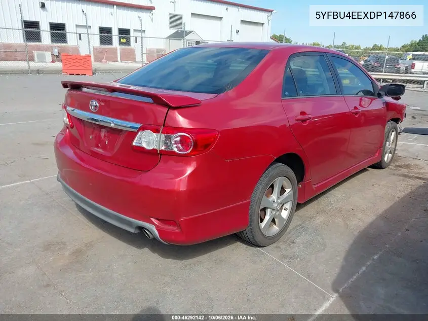 2013 TOYOTA COROLLA VIN 5YFBU4EEXDP147866 — фото 4