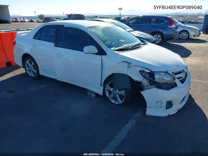 TOYOTA COROLLA 2013, VIN 5YFBU4EE9DP089040
