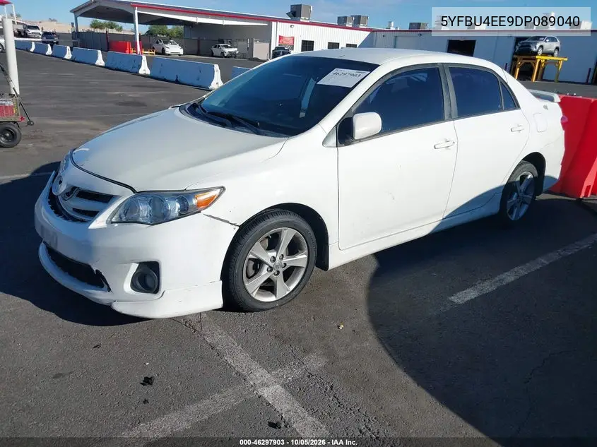 2013 TOYOTA COROLLA VIN 5YFBU4EE9DP089040 — фото 2