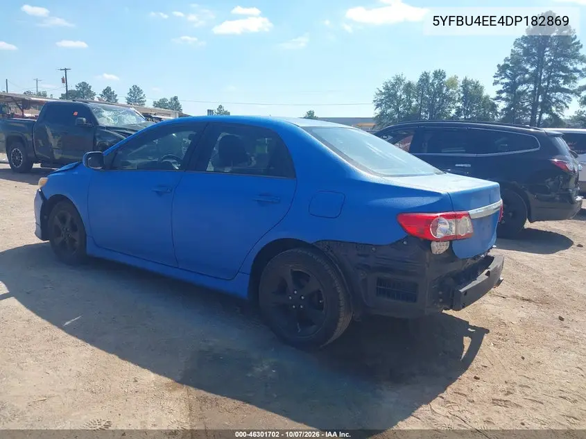 2013 TOYOTA COROLLA VIN 5YFBU4EE4DP182869 — фото 3