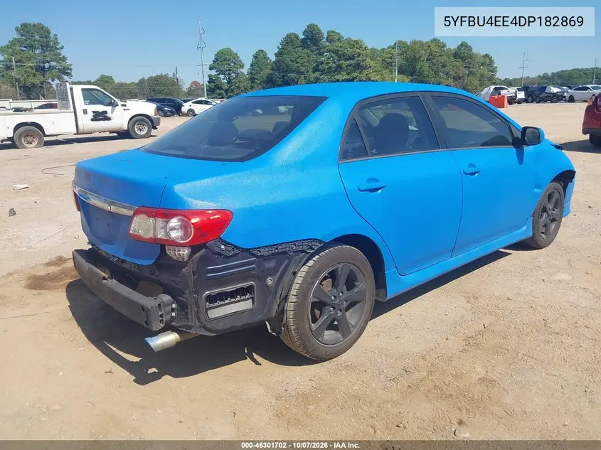 2013 TOYOTA COROLLA VIN 5YFBU4EE4DP182869 — фото 4