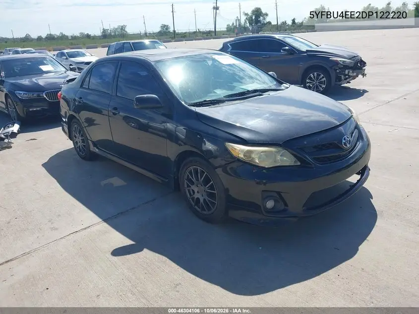 TOYOTA COROLLA 2013, VIN 5YFBU4EE2DP122220