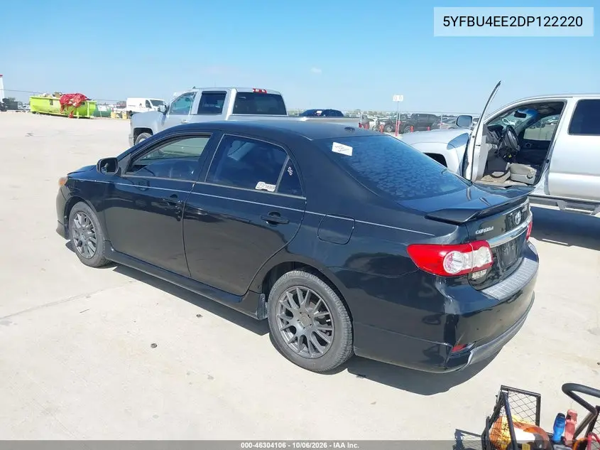 2013 TOYOTA COROLLA VIN 5YFBU4EE2DP122220 — фото 3