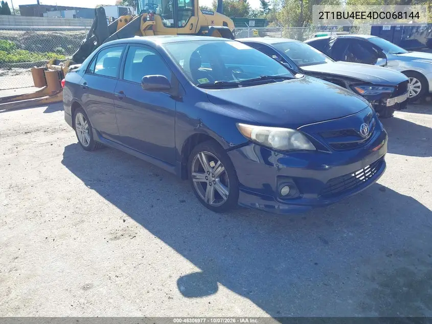 TOYOTA COROLLA 2013, VIN 2T1BU4EE4DC068144
