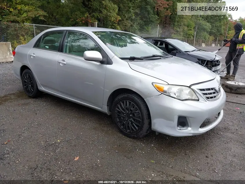 TOYOTA COROLLA 2013, VIN 2T1BU4EE4DC971569