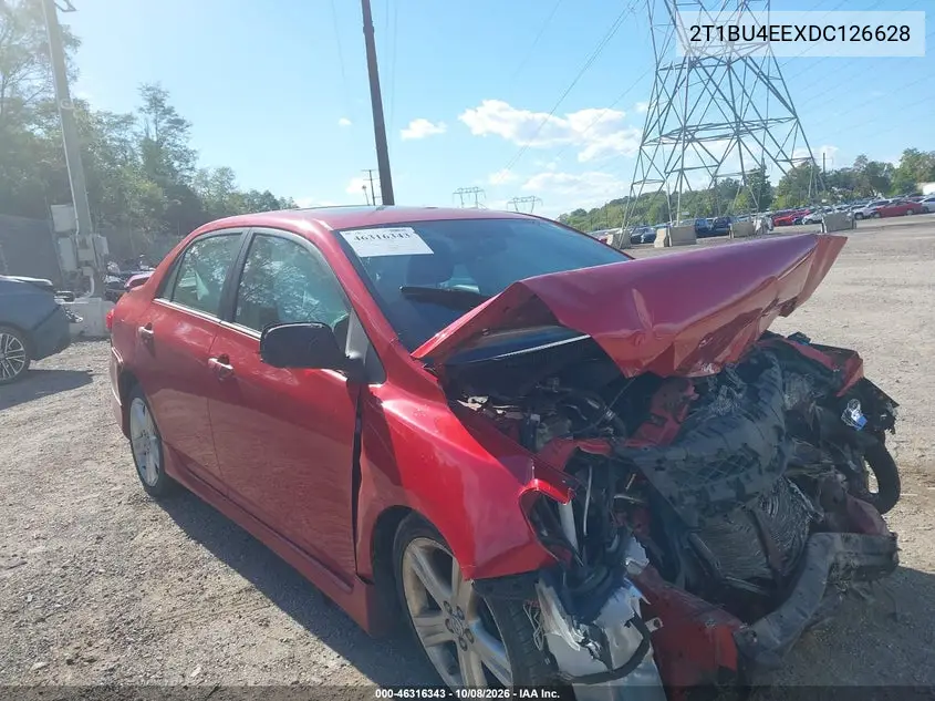 TOYOTA COROLLA 2013, VIN 2T1BU4EEXDC126628