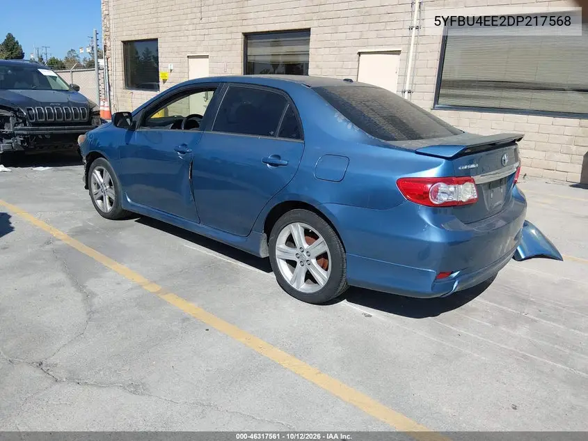2013 TOYOTA COROLLA VIN 5YFBU4EE2DP217568 — фото 3