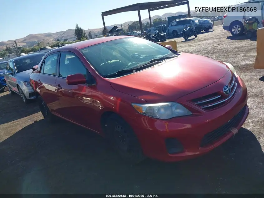 TOYOTA COROLLA 2013, VIN 5YFBU4EEXDP186568