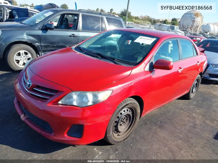 2013 TOYOTA COROLLA VIN 5YFBU4EEXDP186568 — фото 2
