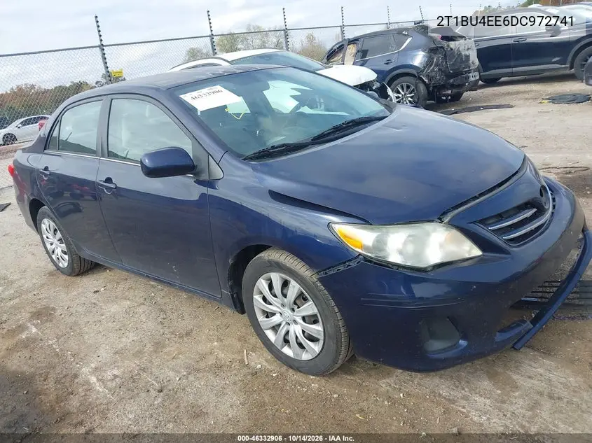 TOYOTA COROLLA 2013, VIN 2T1BU4EE6DC972741