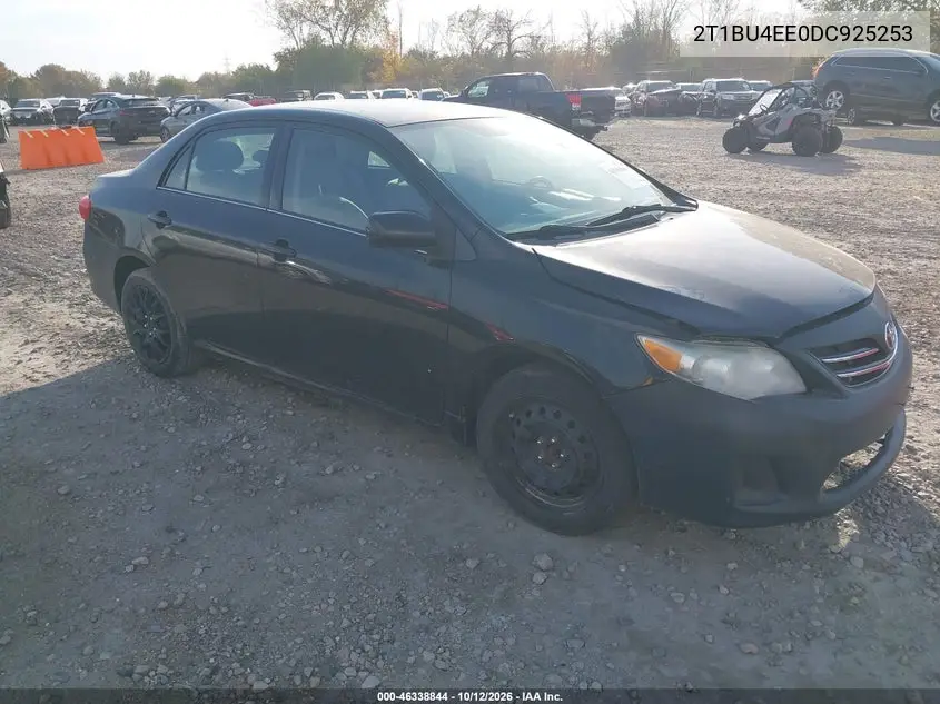 TOYOTA COROLLA 2013, VIN 2T1BU4EE0DC925253
