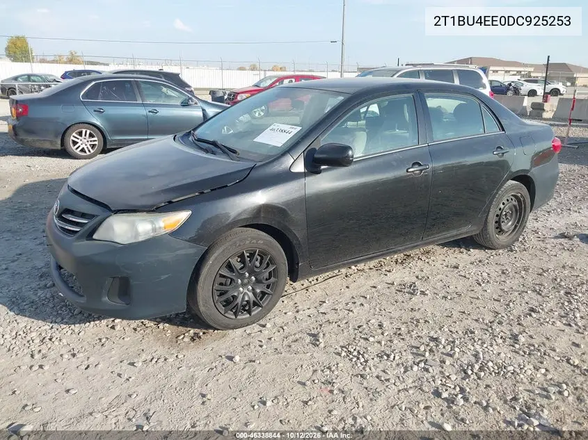 2013 TOYOTA COROLLA VIN 2T1BU4EE0DC925253 — фото 2
