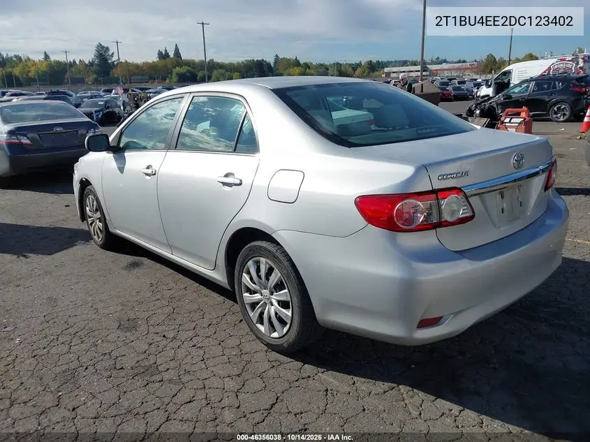2013 TOYOTA COROLLA VIN 2T1BU4EE2DC123402 — фото 3