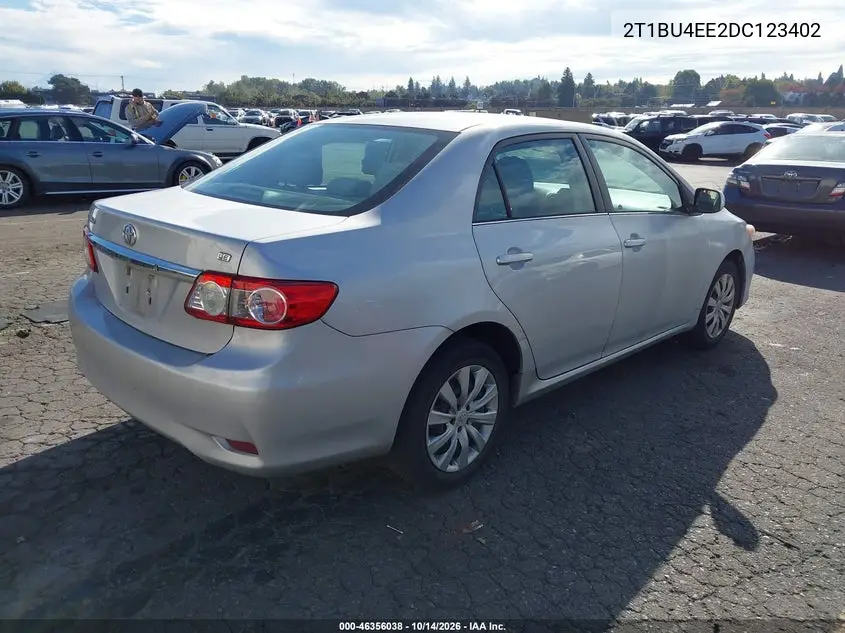 2013 TOYOTA COROLLA VIN 2T1BU4EE2DC123402 — фото 4