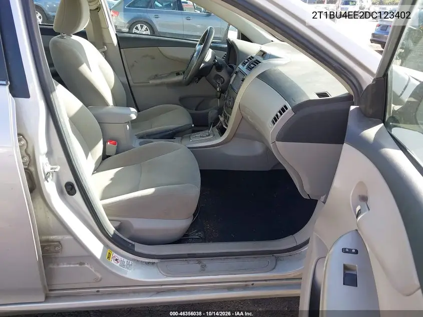 2013 TOYOTA COROLLA VIN 2T1BU4EE2DC123402 — фото 5