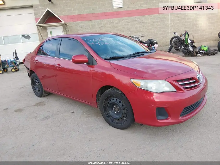 TOYOTA COROLLA 2013, VIN 5YFBU4EE3DP141343