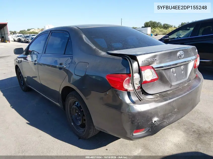 2013 TOYOTA COROLLA VIN 5YFBU4EE2DP155248 — фото 3