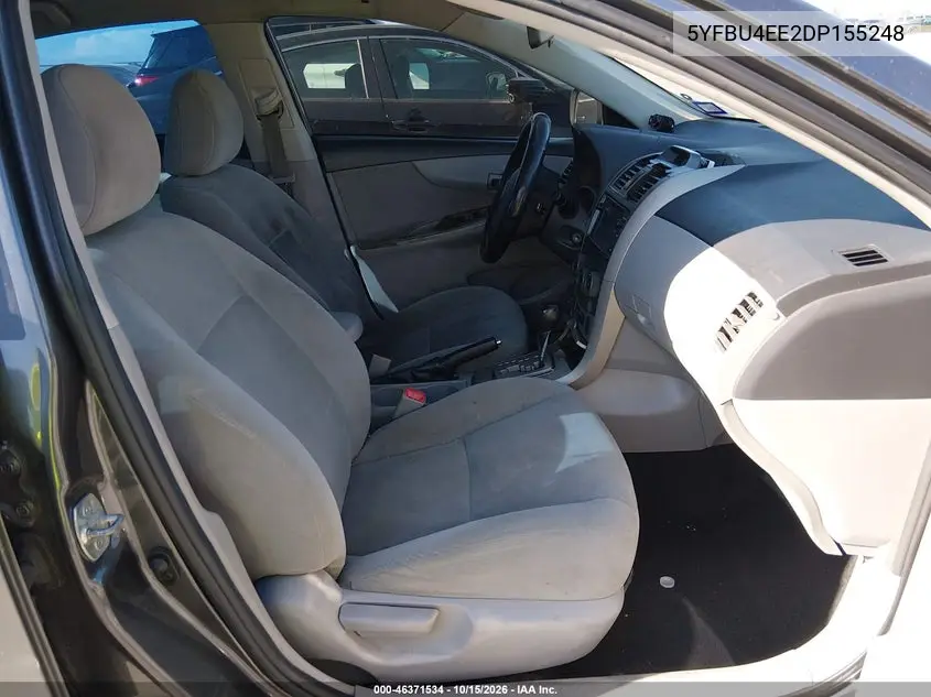 2013 TOYOTA COROLLA VIN 5YFBU4EE2DP155248 — фото 5
