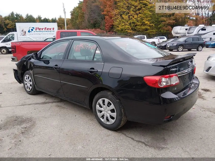 2013 TOYOTA COROLLA VIN 2T1BU4EE9DC049699 — фото 3