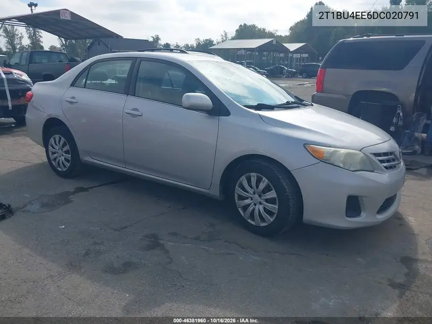 TOYOTA COROLLA 2013, VIN 2T1BU4EE6DC020791