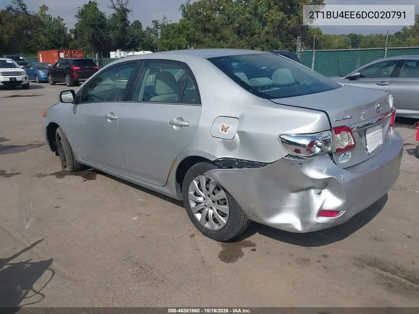 2013 TOYOTA COROLLA VIN 2T1BU4EE6DC020791 — фото 3