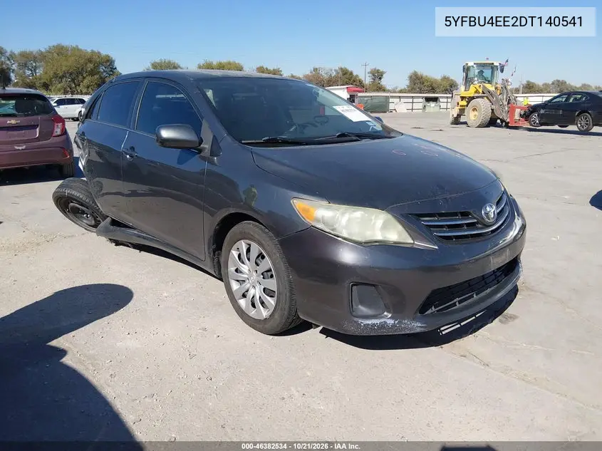 TOYOTA COROLLA 2013, VIN 5YFBU4EE2DP140541