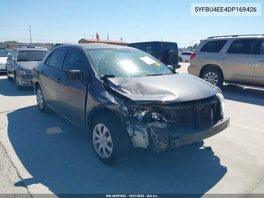 TOYOTA COROLLA 2013, VIN 5YFBU4EE4DP169426