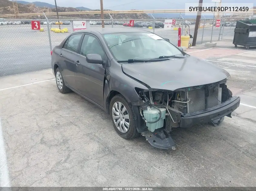 TOYOTA COROLLA 2013, VIN 5YFBU4EE9DP112459