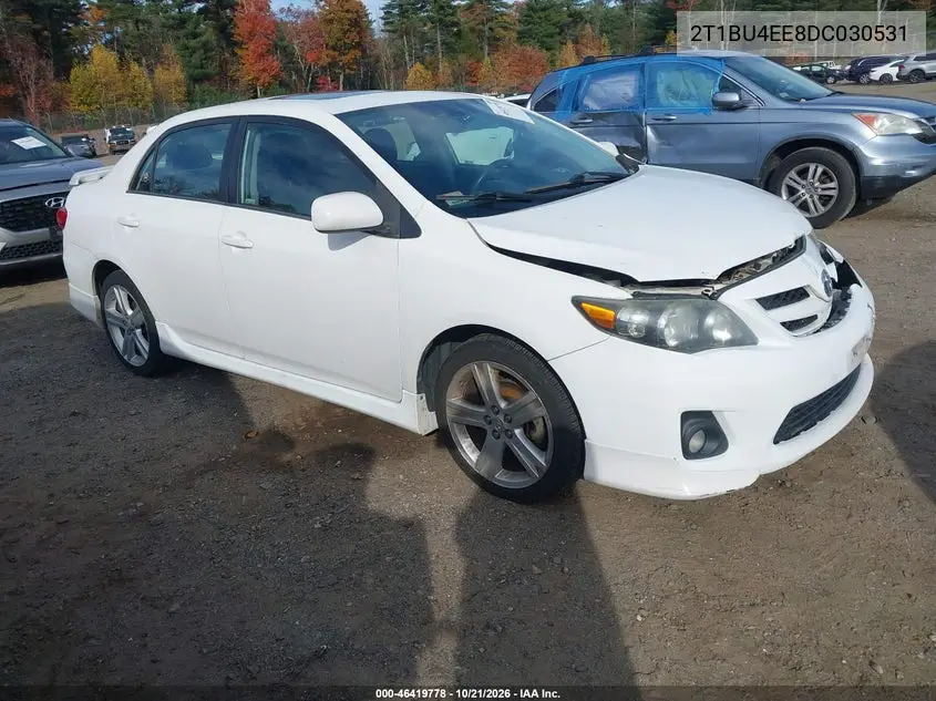 TOYOTA COROLLA 2013, VIN 2T1BU4EE8DC030531
