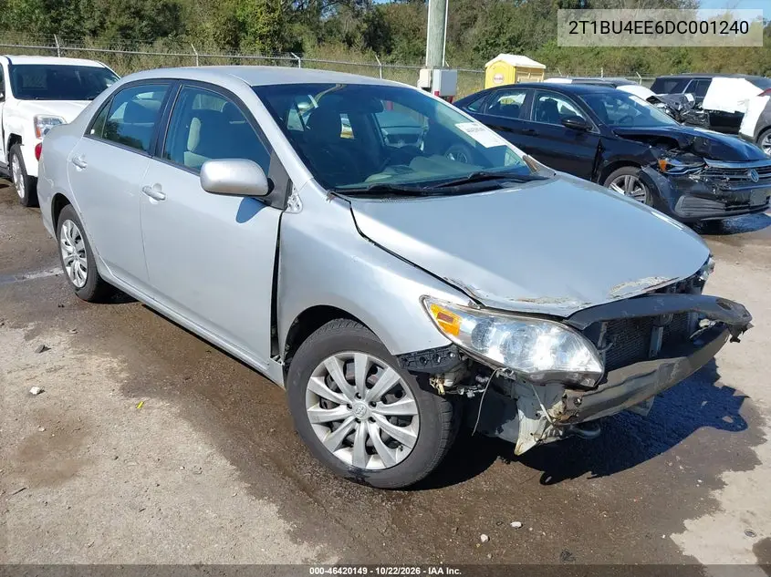 TOYOTA COROLLA 2013, VIN 2T1BU4EE6DC001240